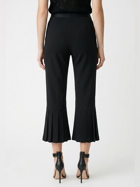 Le Gali flared black cropped dress pants